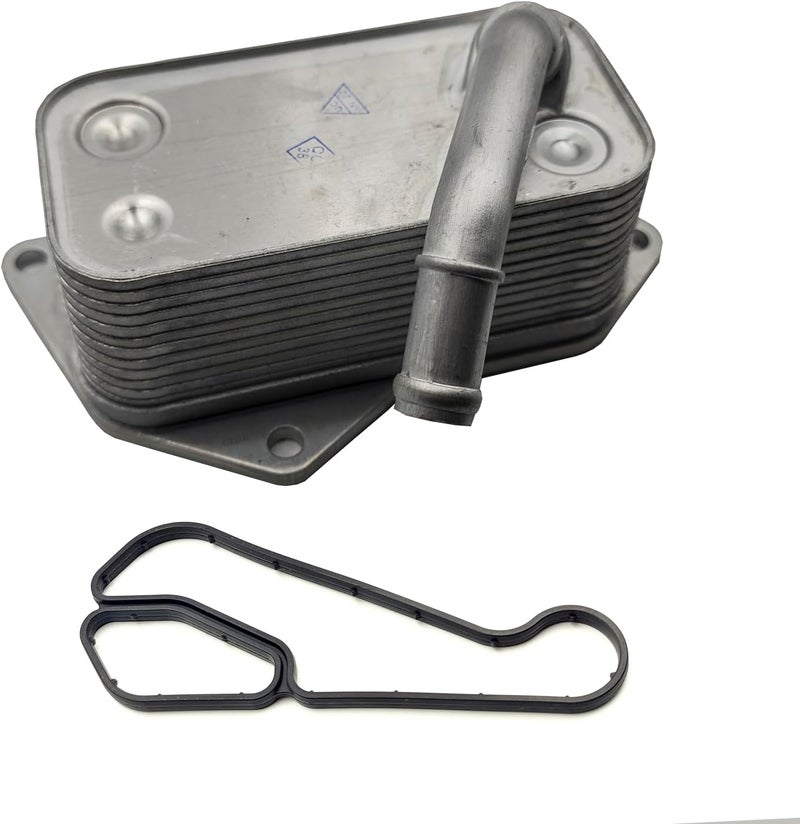 AMCC Engine Oil Cooler Compatible with BMW 2000-2018 N52 N20 N55 E81 E90 F30 F32 E60 F10 F07 F12 F02 X1 X3 X5 X6 Z4 130i 125i 228i 328i 428i 535i 528i 640i 730Li Replace：11427525333 - Image 1